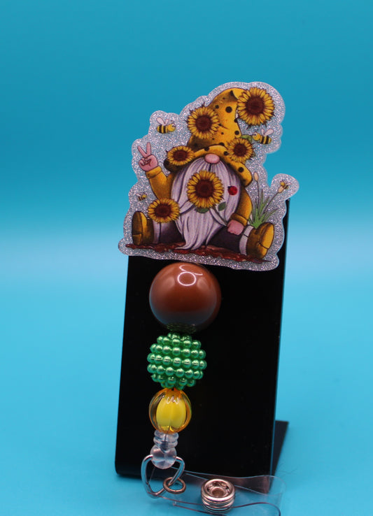 Sunflower Gnome Badge Reel