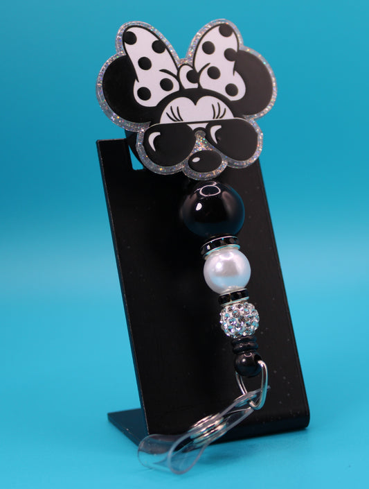 Cool Mouse Acrylic Badge Reel