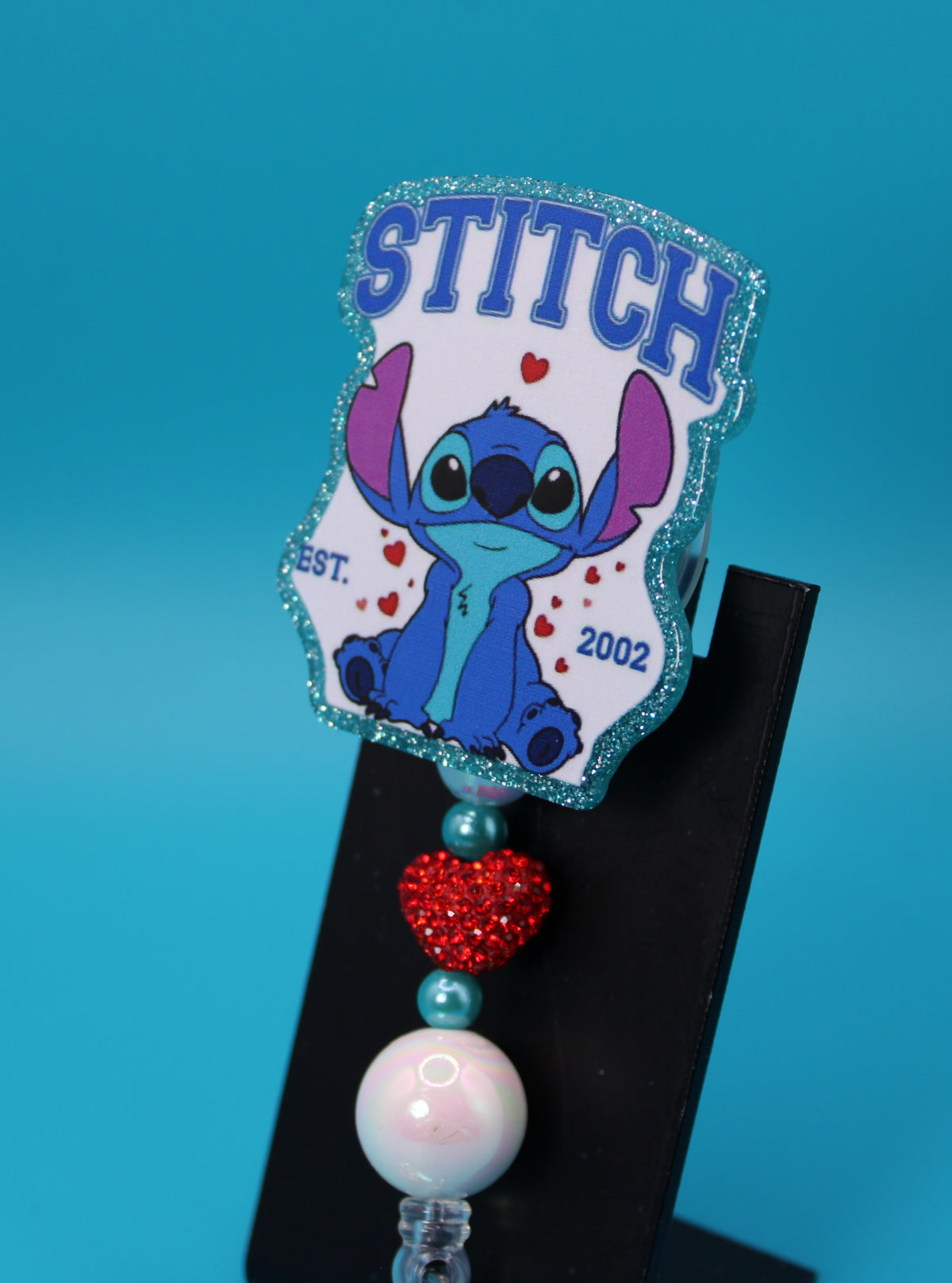 Blue Alien Love Badge Reel