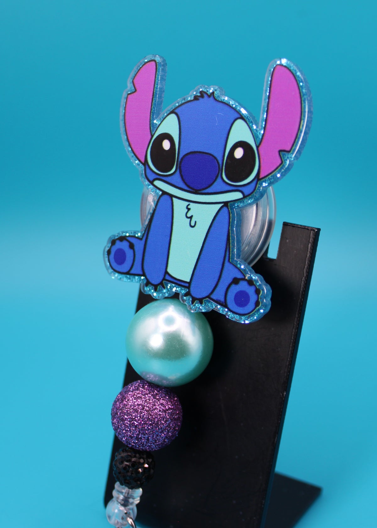 Blue Alien Acrylic Badge Reel