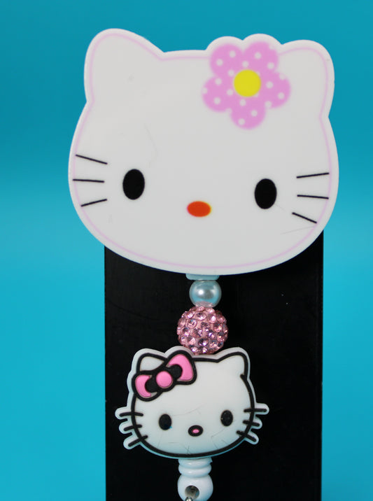 Cat Acrylic Badge Reel