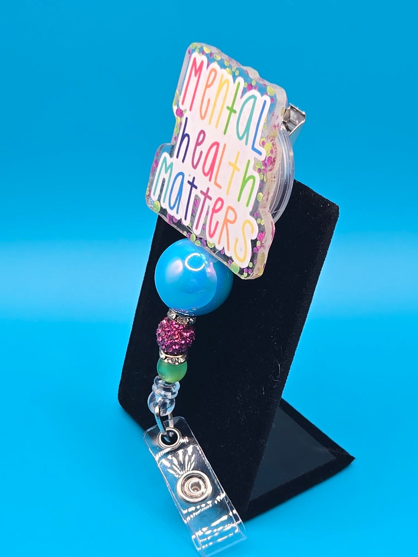 Mental Health Matters Acrylic Badge Reel