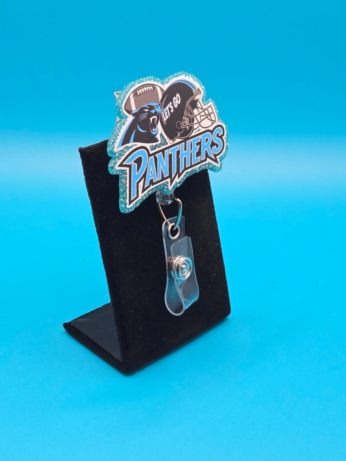 Sports Themed Football Acrylic Badge Reel