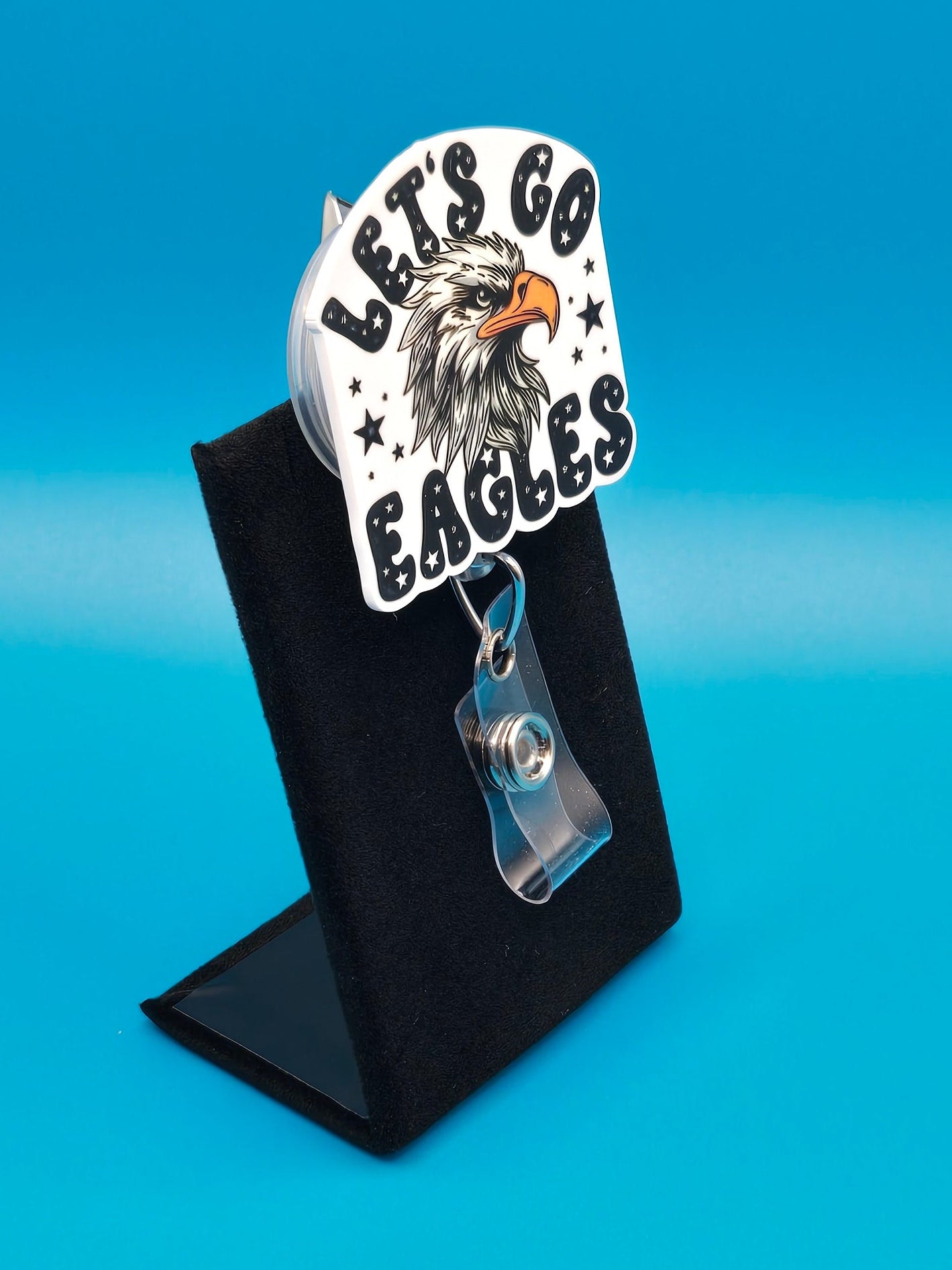 Sports Themed Football Acrylic Badge Reel