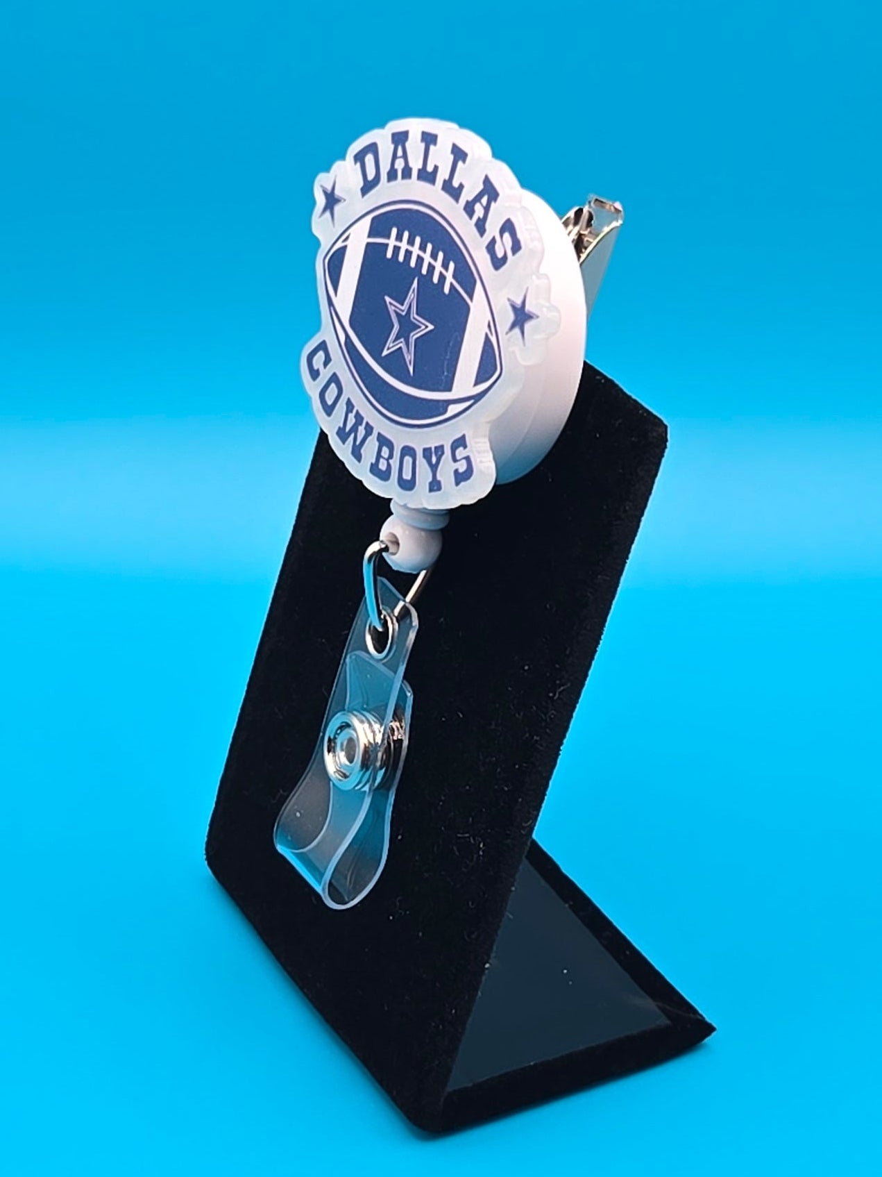 Sports Themed Football Acrylic Badge