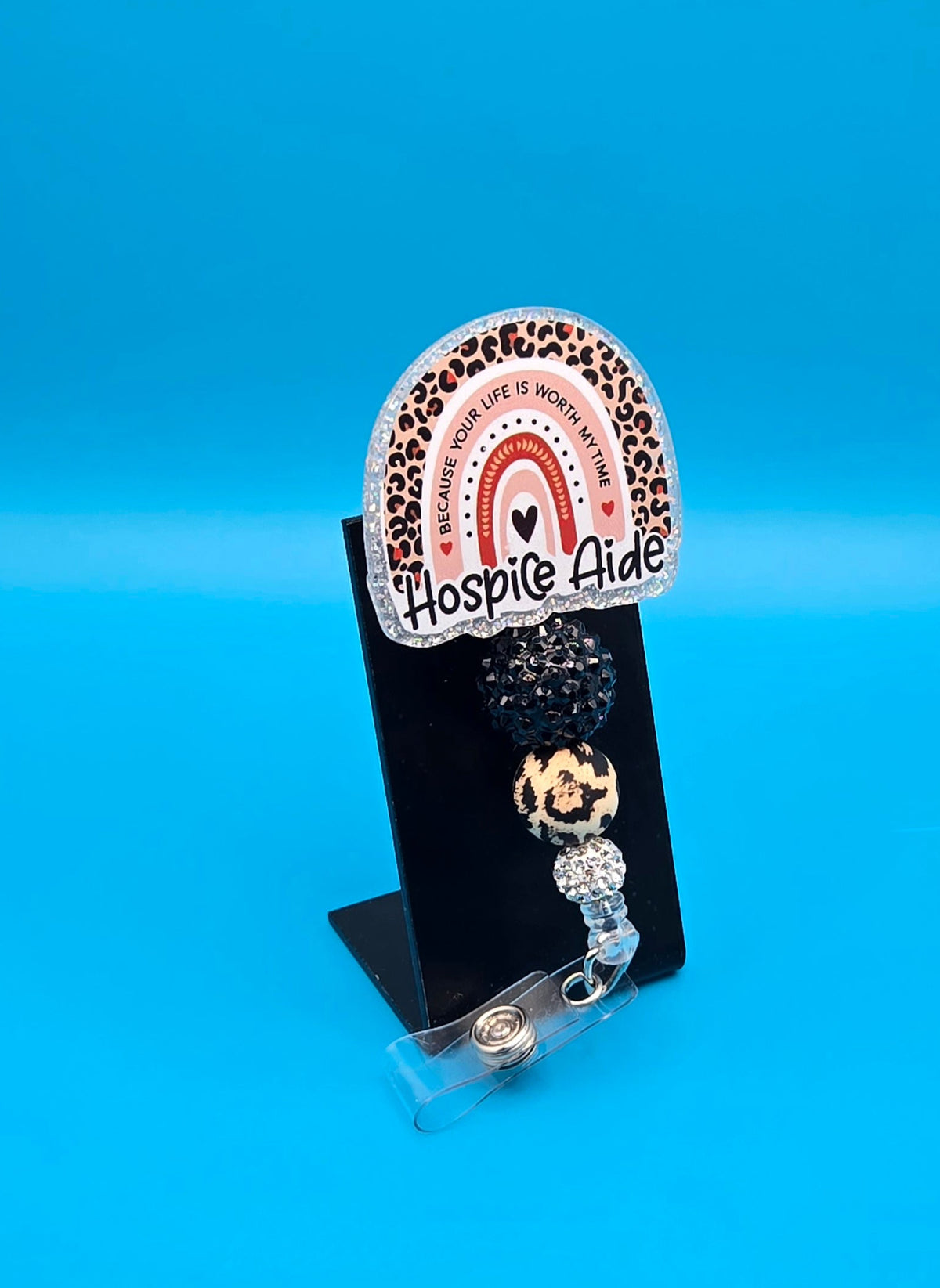 Hospice Aide Acrylic Badge Reel