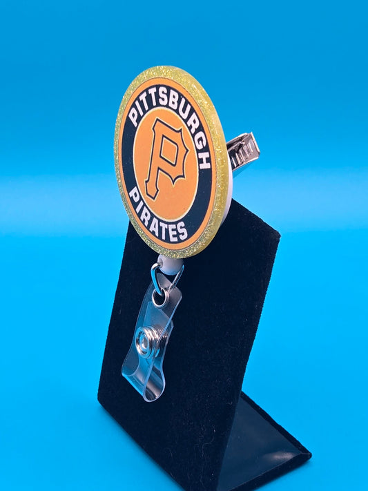 Sports Themed Baseball Acrylic Badge Reel