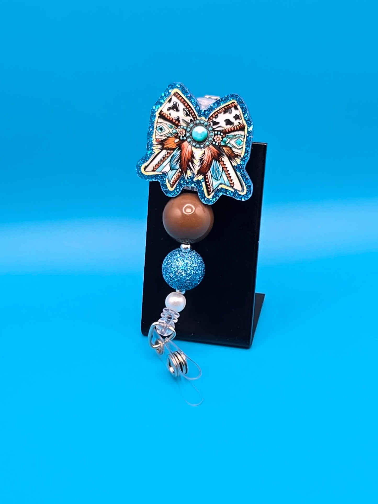 Western Bow Acrylic Badge Reel