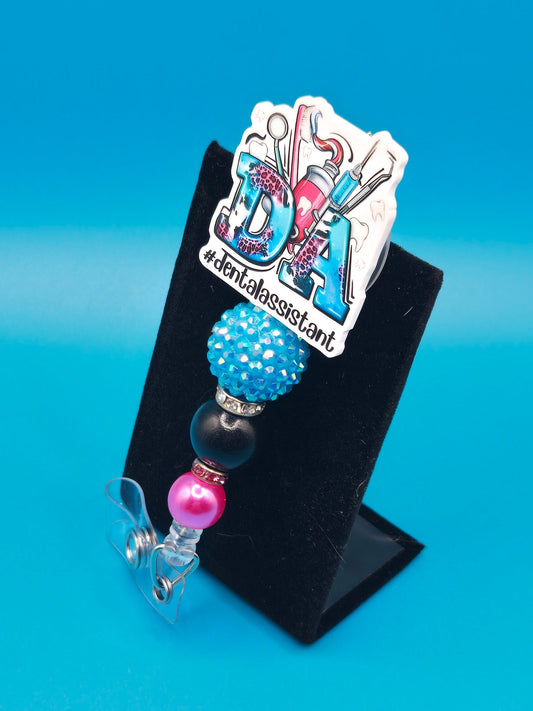Dental Assistant Acrylic Badge Reel