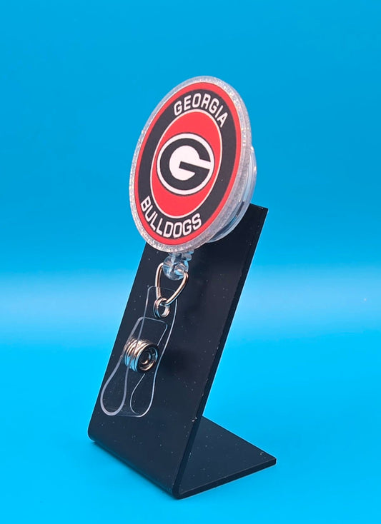 Sports Themed Football Acrylic Badge Reel