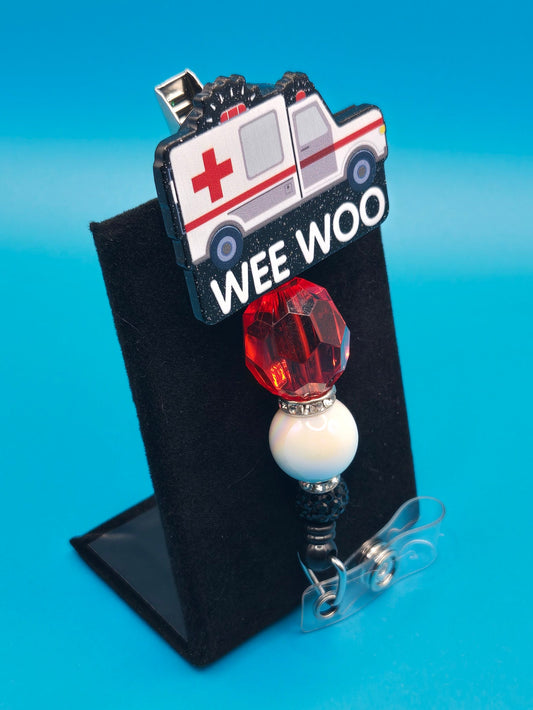 Wee Woo Acrylic Badge Reel