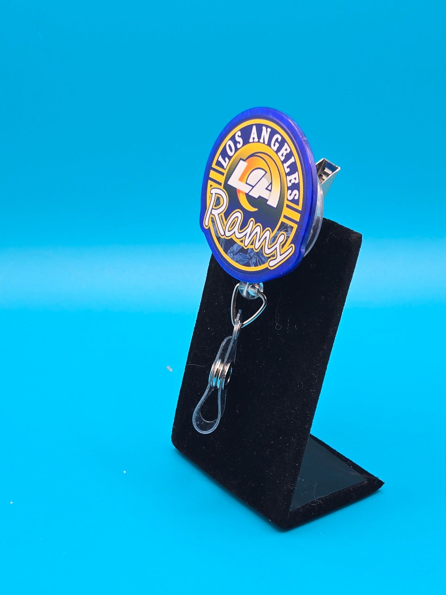 Sports Themed Football Acrylic Badge Reel