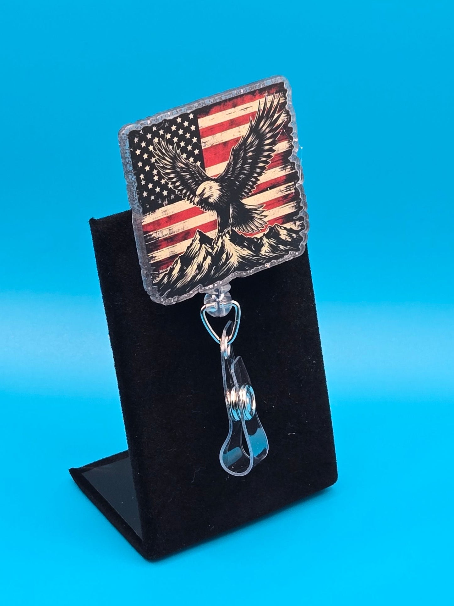 Patriotic Acrylic Badge Reel