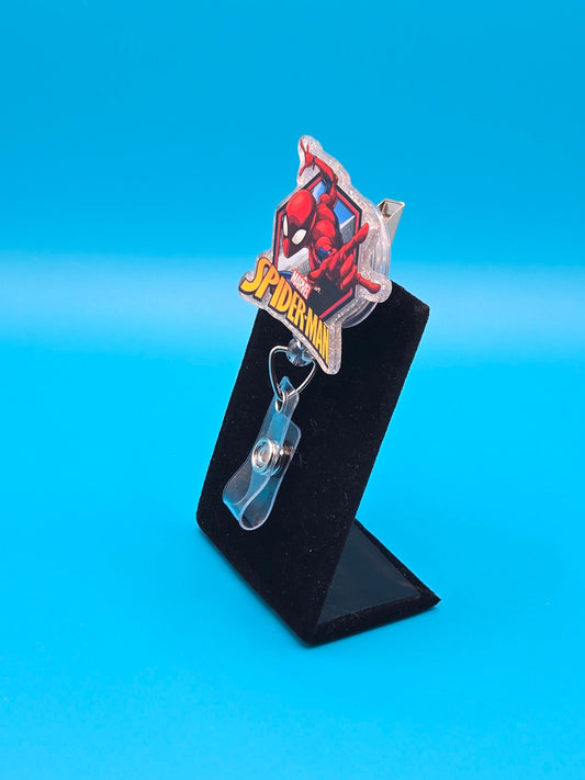 Aracnid Comic Acrylic Badge Reel
