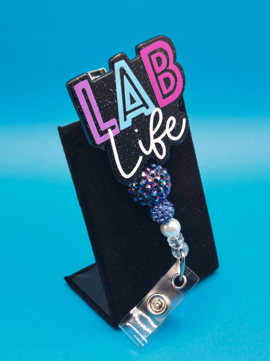 Lab Life Acrylic Badge Reel