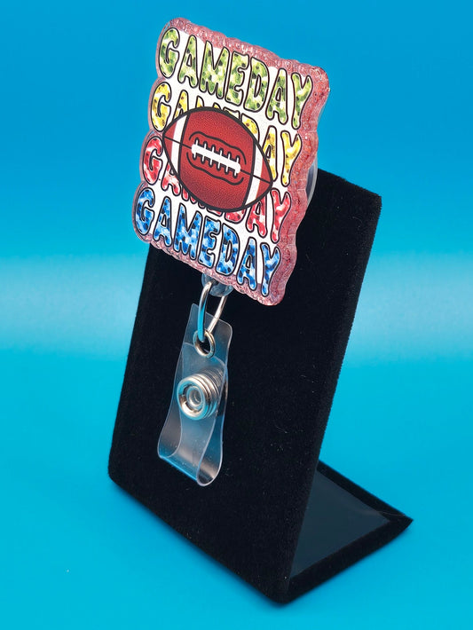 Game Day Acrylic Badge Reel