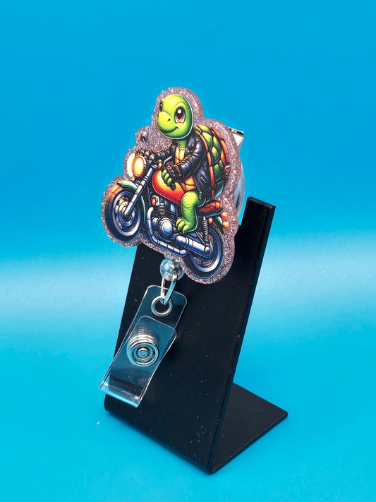 Slow Ride Acrylic Badge Reel
