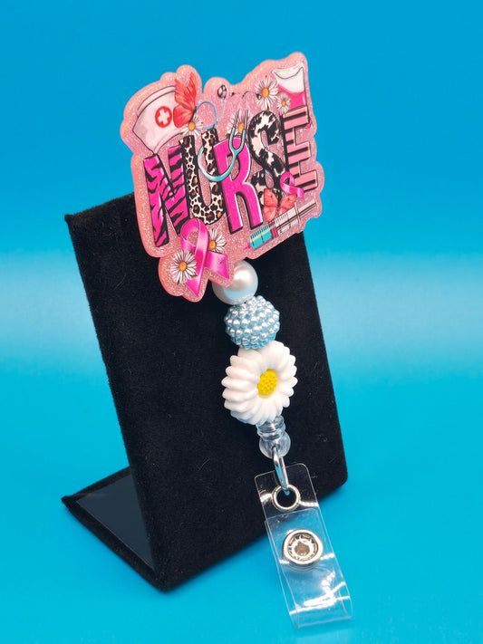 Nurse Acrylic Badge Reel