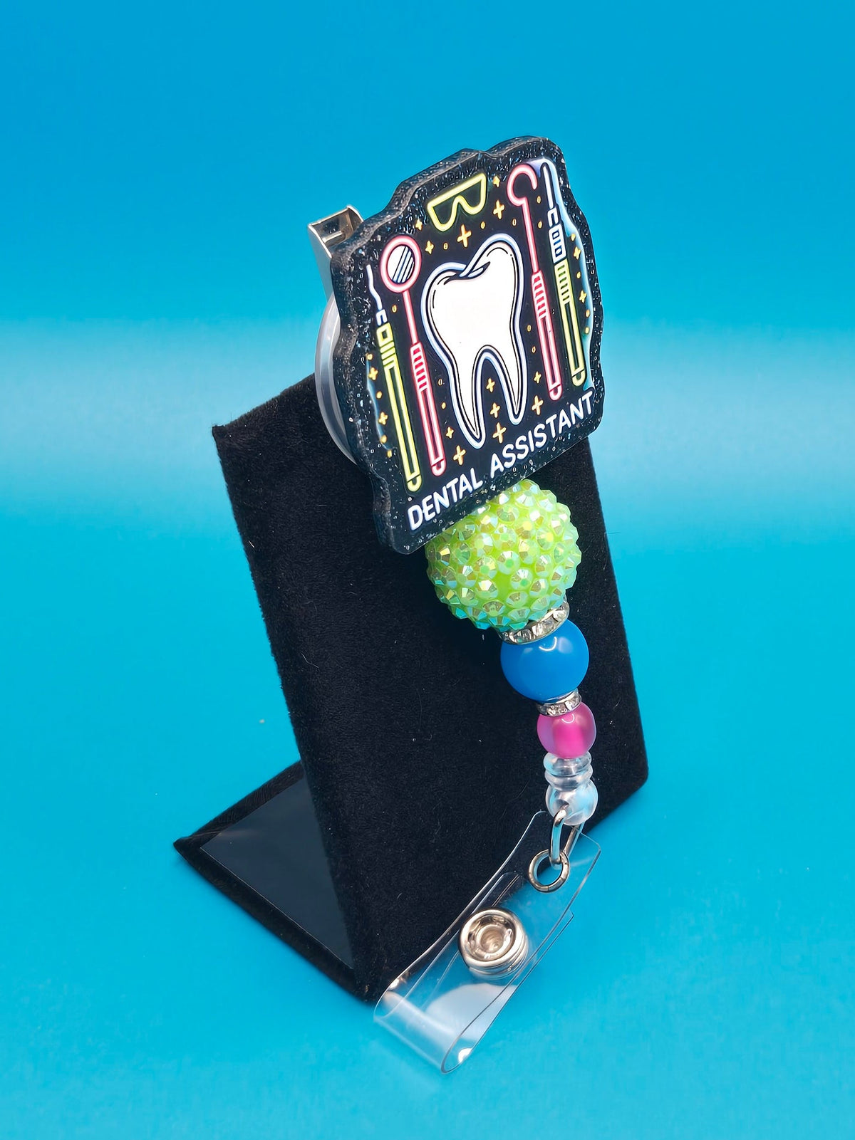 Dental Assistant Acrylic Badge Reel