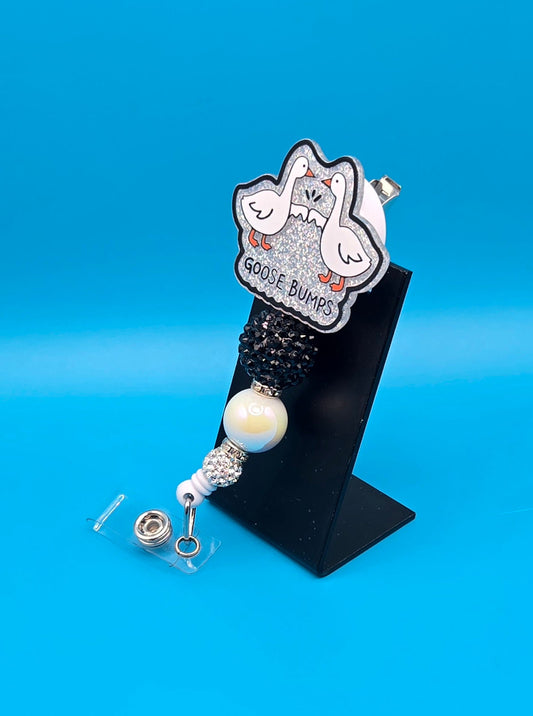 Goose Bumps Acrylic Badge Reel