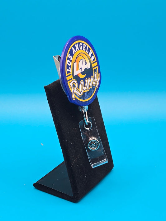 Sports Themed Football Acrylic Badge Reel