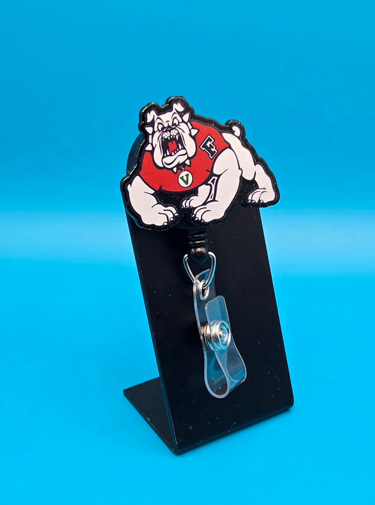 Dog Mascot Acrylic Badge Reel