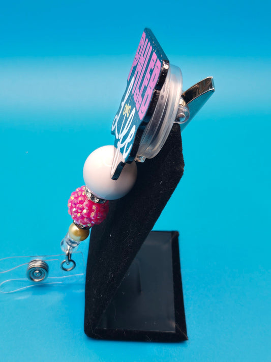 Phleb Life Acrylic Badge Reel