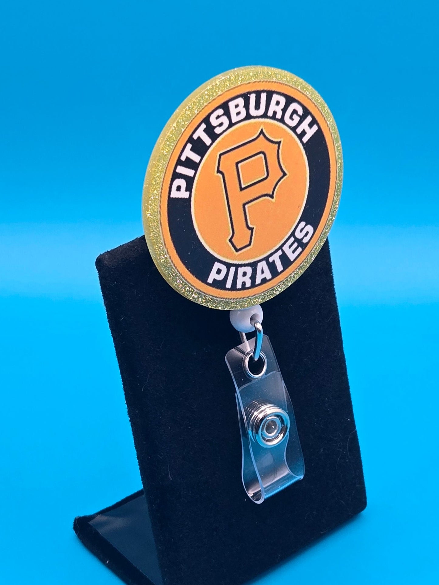 Sports Themed Baseball Acrylic Badge Reel