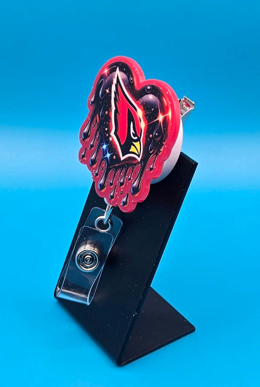 Sports Themed Football Acrylic Badge Reel