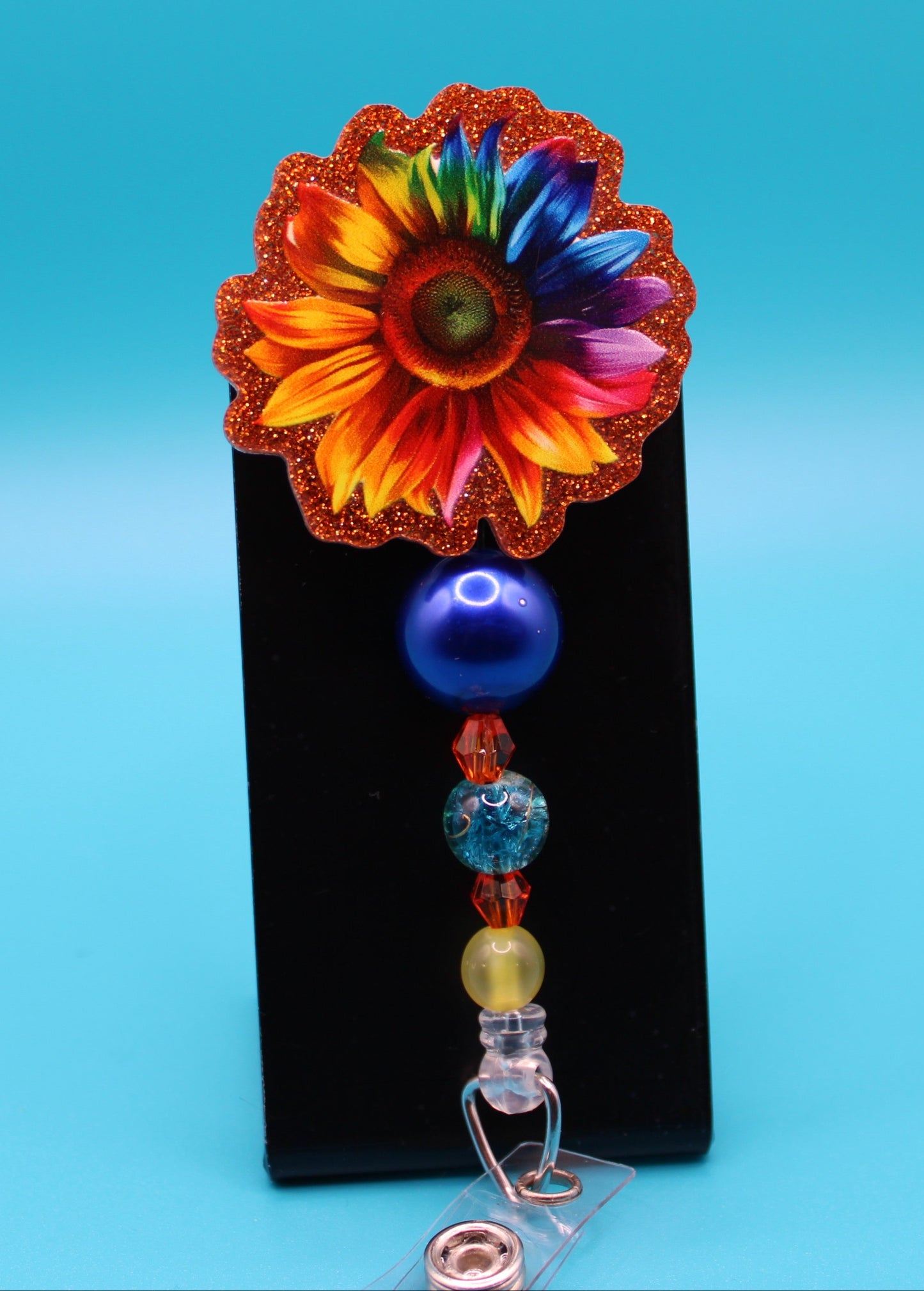 Classic Sunflower Acrylic Badge Reel