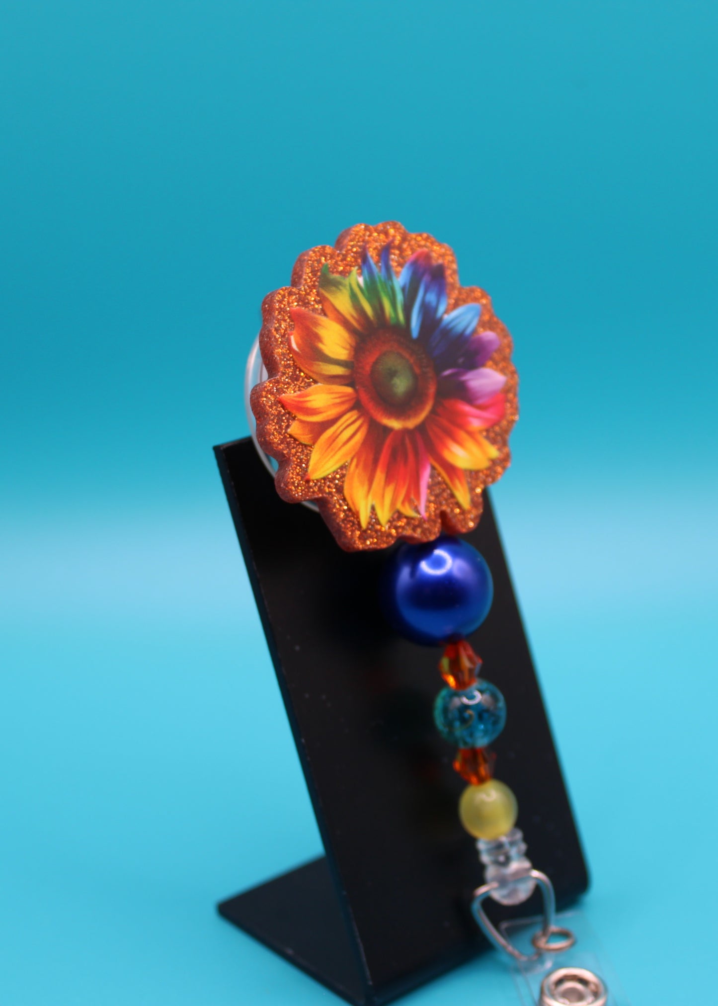 Classic Sunflower Acrylic Badge Reel