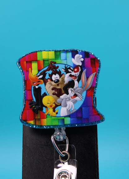Crazy Cartoon Acrylic Badge Reel