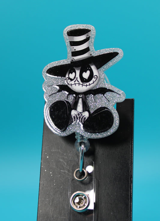 Top Hat Lover Acrylic Badge Reel