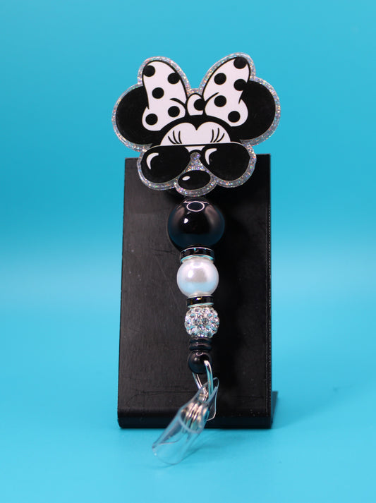 Cool Mouse Acrylic Badge Reel