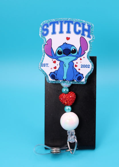 Blue Alien Love Badge Reel