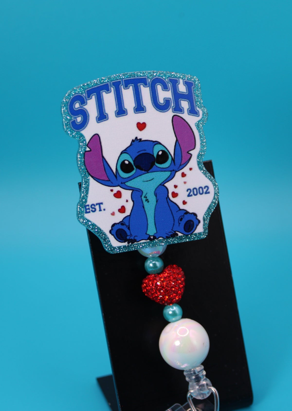 Blue Alien Love Badge Reel