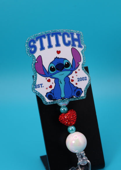 Blue Alien Love Badge Reel