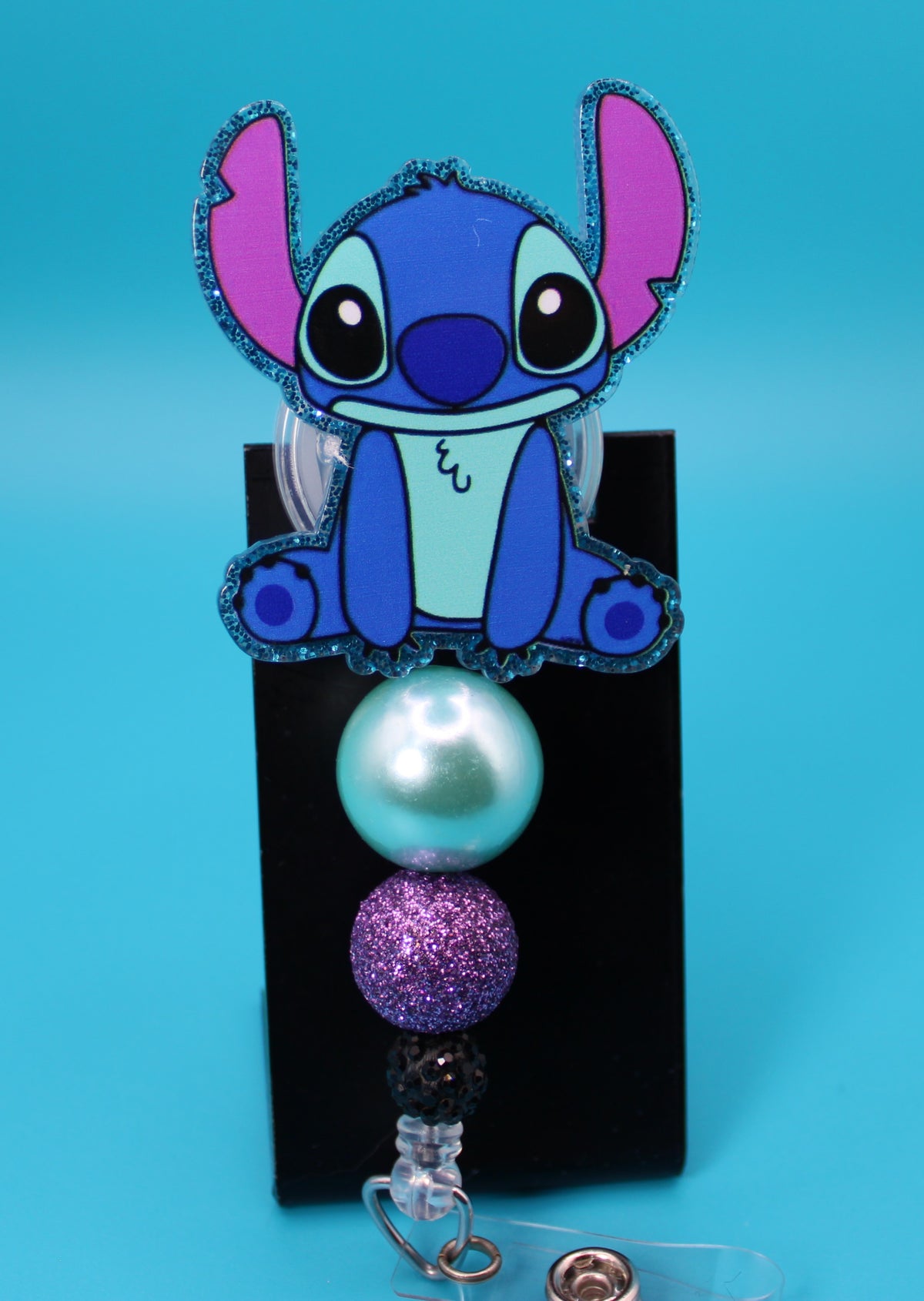 Blue Alien Acrylic Badge Reel