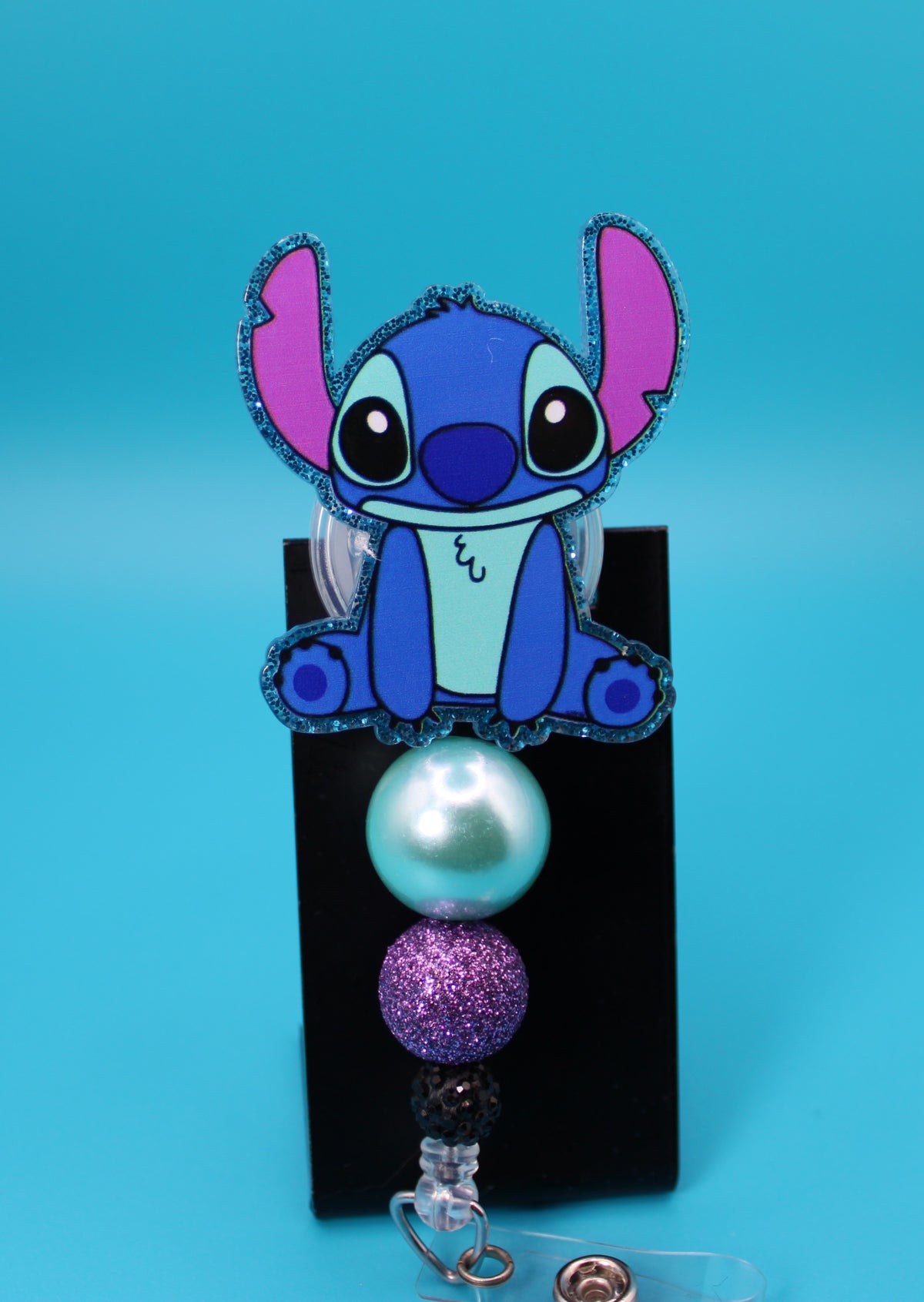 Blue Alien Acrylic Badge Reel