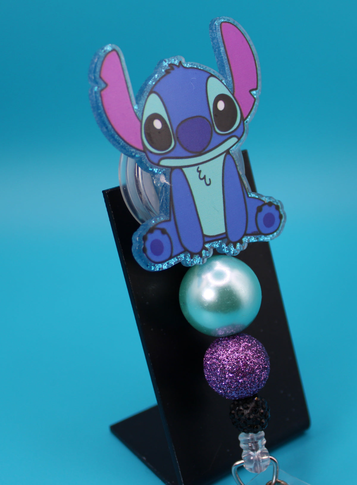 Blue Alien Acrylic Badge Reel