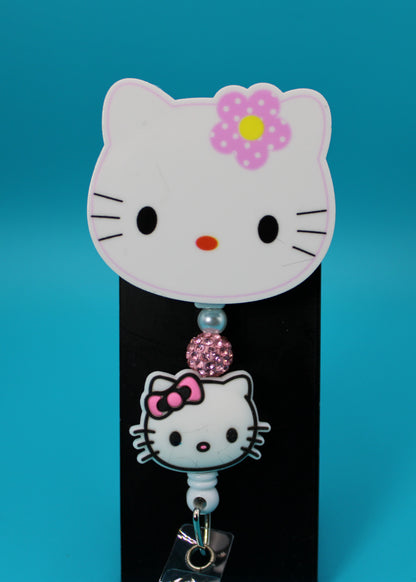 Cat Acrylic Badge Reel