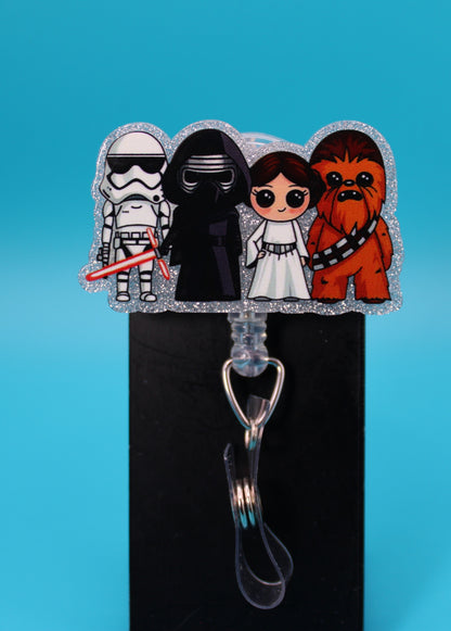 Space Team Acrylic Badge Reel