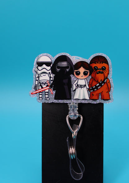 Space Team Acrylic Badge Reel