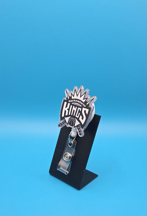 Basketball Team Acrylic Badge Reel — Durable, Stylish &amp; Game-Day Ready!