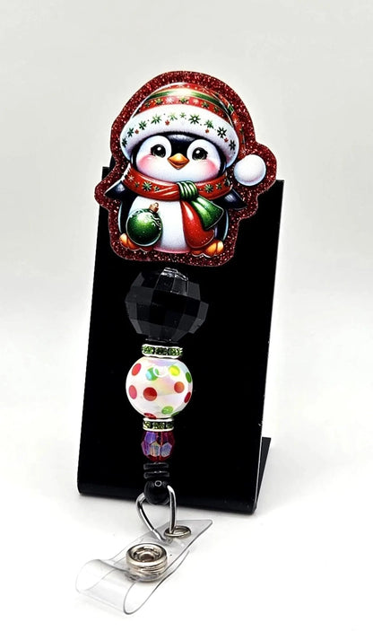 ❄️ Festive Penguin Christmas Badge Reel ❄️