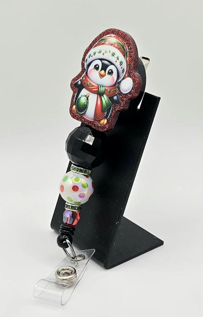 ❄️ Festive Penguin Christmas Badge Reel ❄️