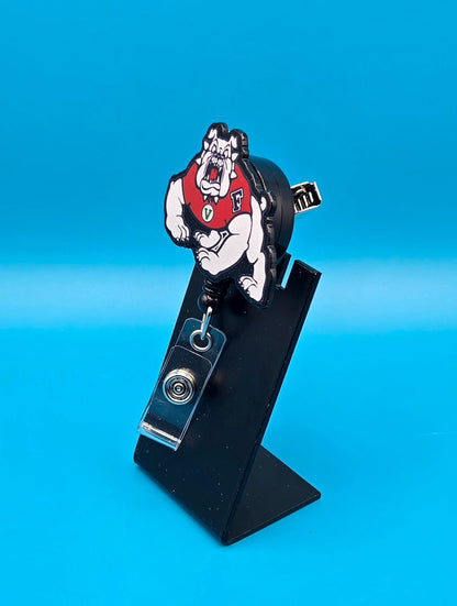 Dog Mascot  Acrylic Badge Reel