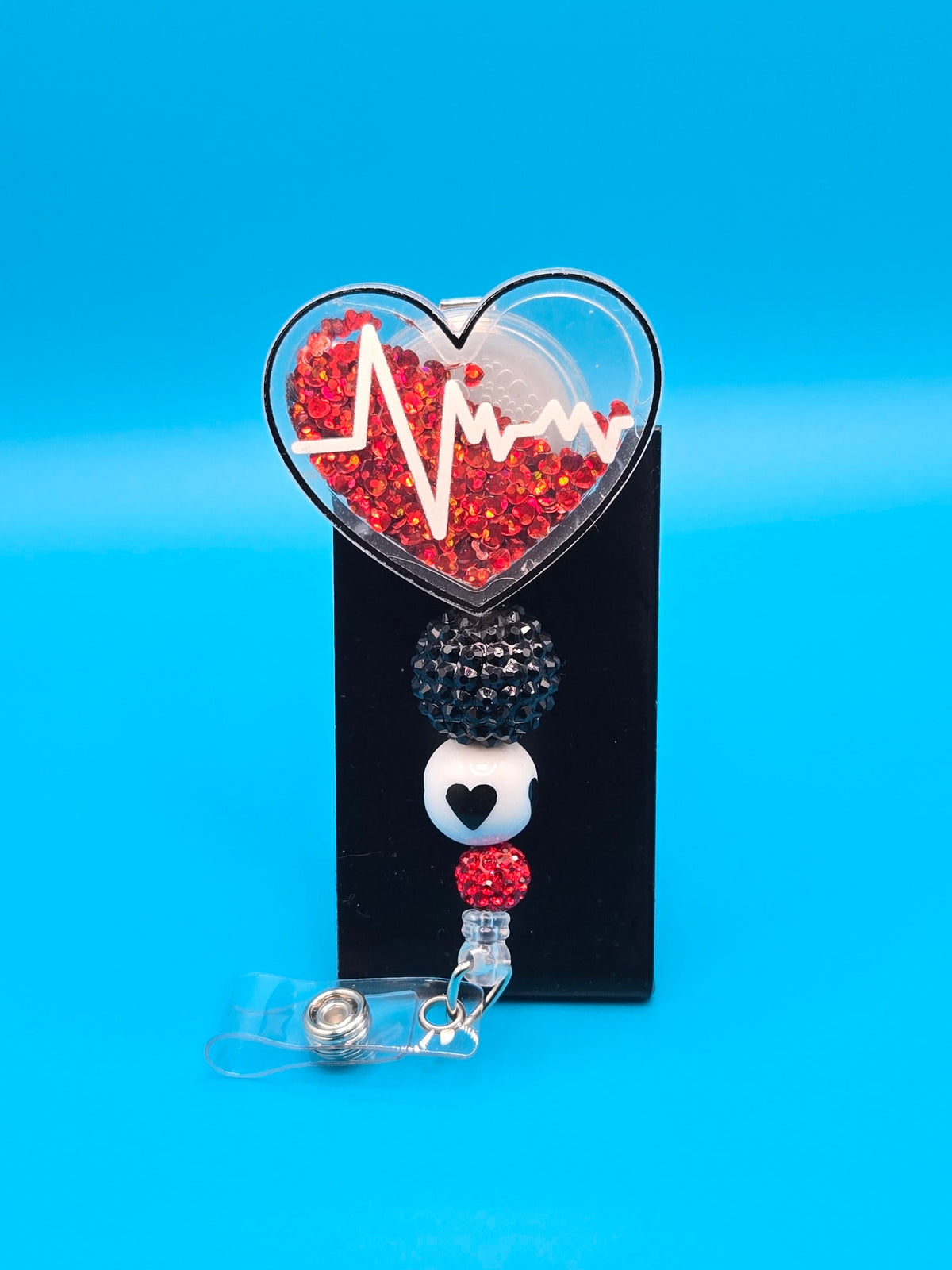 Heartbeat Medical Shaker Badge Reel