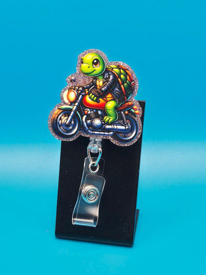 Slow Ride Acrylic Badge Reel