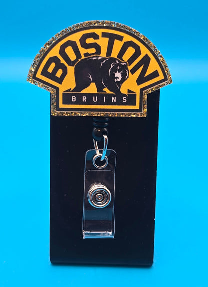 Sports Themed Hockey Acrylic Badge Reel